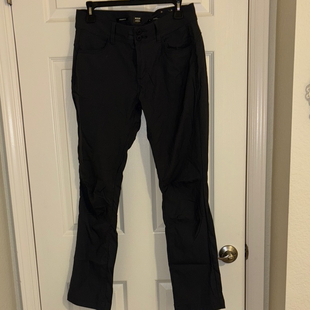 Prana Gray Straight Leg Pants with Tailored Fit